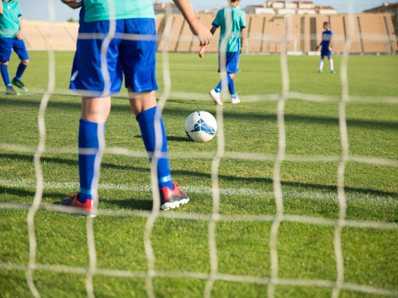 kids playing soccer